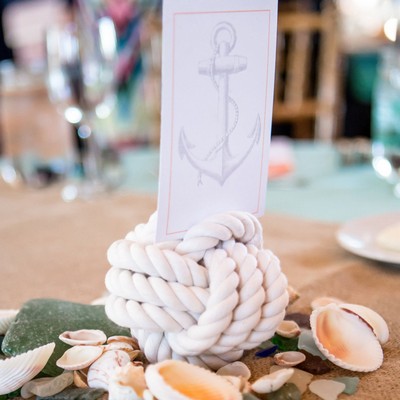 Nautical Wedding Napkin Rings Monkey Fist Set 