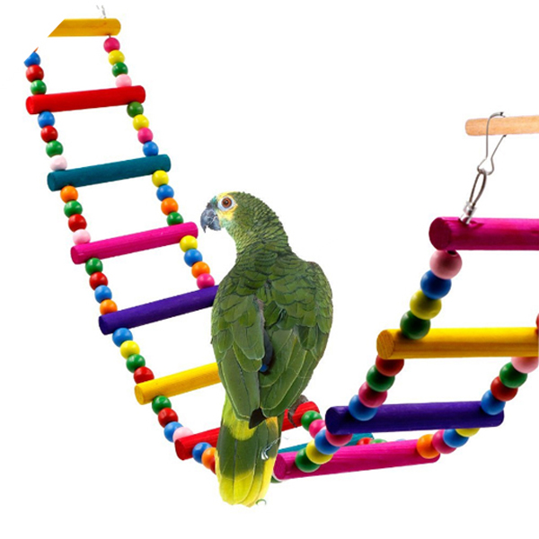 Bird Parrot Parakeet Budgie Cockatiel Cage Hammock Swing Toy Hanging Toy - Image 1