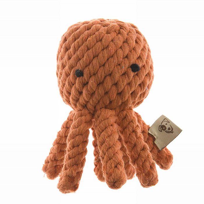 Octopus Cuttlefish Orange Dog Toys - Image 1