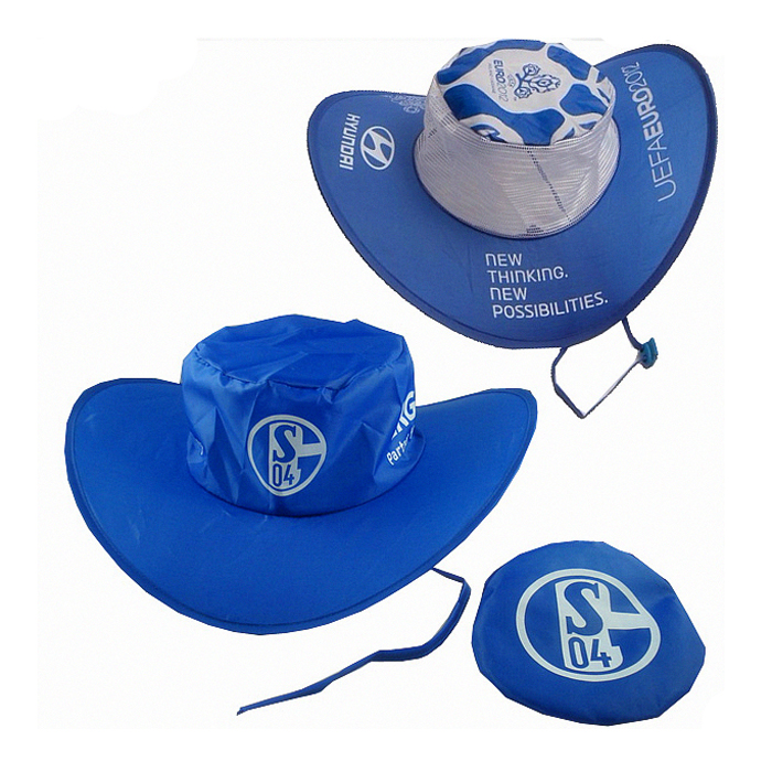 Cheap Nylon Brazil Wordcup Hat Promotion Football Hat Polyester Cowboy Hat