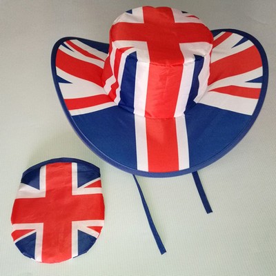 Flag of The United Kingdom Union Jack Printed Cowboy Hat