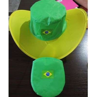 Custom Brazilian Flag Promotion Giveaway Cowboy Hat 