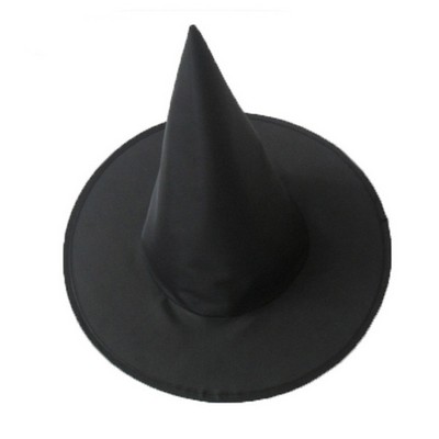 Black Cone Masquerade Costume Adult Halloween Party Witch Hats