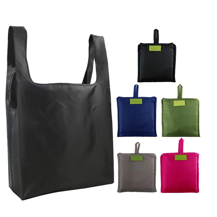 New Recycle Eco Friendly Wholesale Polyester Foldable Shopping Bag Reusable Grocery bags - Image 1