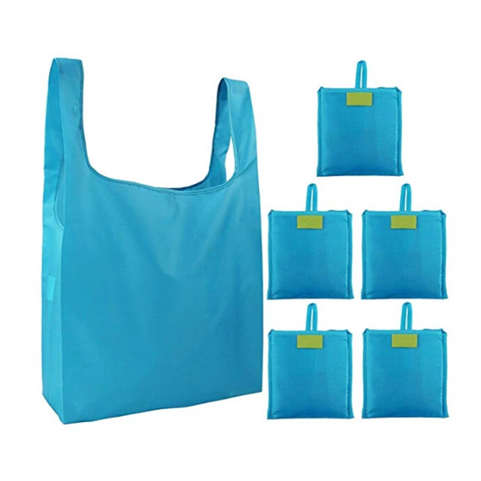 New Recycle Eco Friendly Wholesale Polyester Foldable Shopping Bag Reusable Grocery bags - Image 1