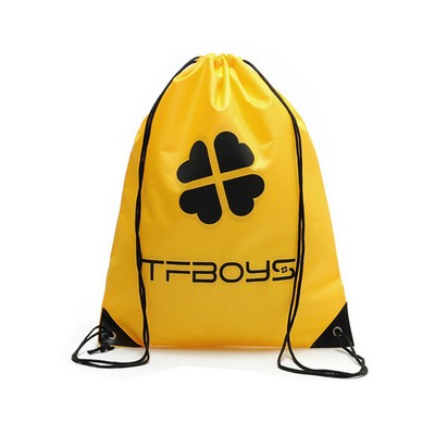 Custom Cheap Polyester Drawstring Bag Wholesale Drawstring Backpack Promotional Drawstring Bag 