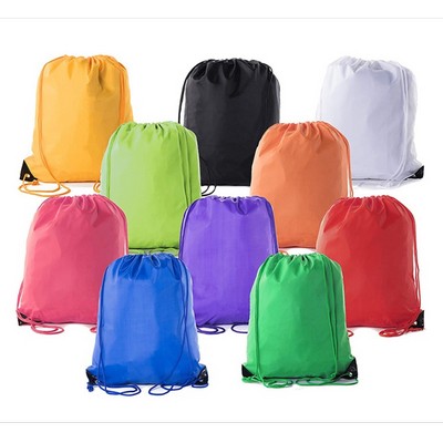 Custom Print 210D Polyester Drawstring Bag