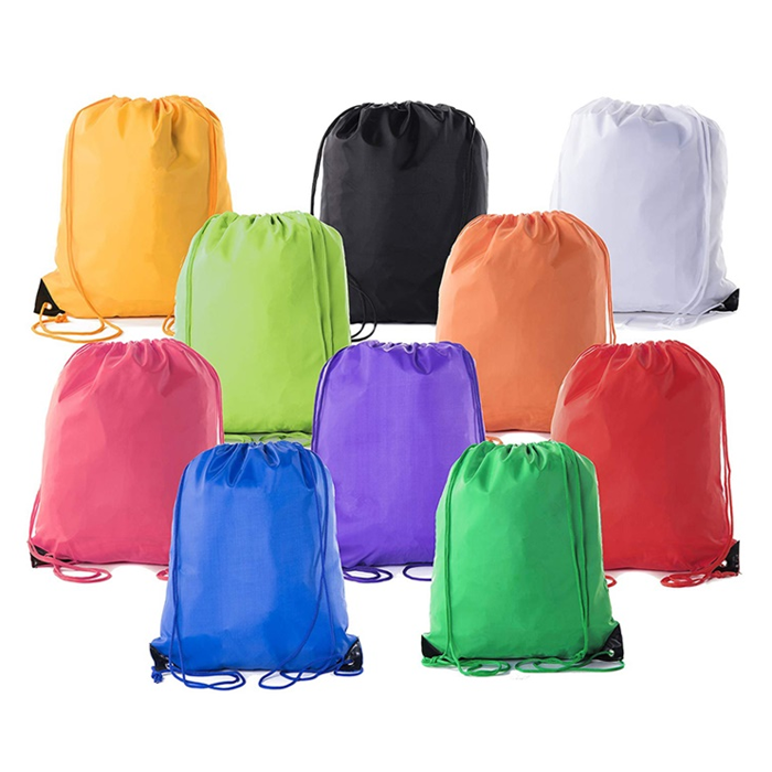 Custom Print 210D Polyester Drawstring Bag - Image 1