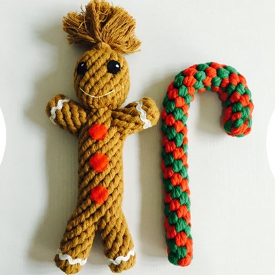 Dog Training Crochet Strong Dog Donut Food Gift Christmas Smart Pet Dog Toy Dog Training Crochet Strong Dog Donut Food Gift Christmas Smart Pet Dog Toy