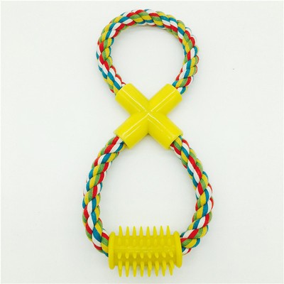 Wholesale Factory Pet Braided Rope Toy Dog Teeth Toy Cleaning Chew Toys for Dog