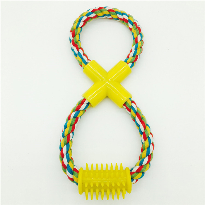 Wholesale Factory Pet Braided Rope Toy Dog Teeth Toy Cleaning Chew Toys for Dog - Image 1