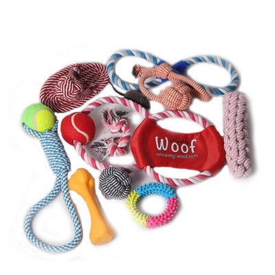 Pet Custom Professional Cheap Durable Organzic Soft Zanies Rope Pet Dog Chew Activity Toys 10 Set Pack