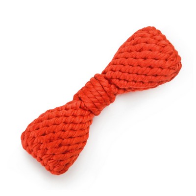 Red Bow Tie Dog Chew Rope Toy 