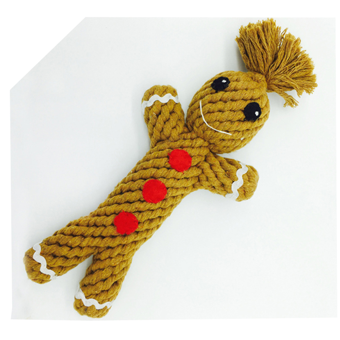 Gingerbread Man Christmas Series Dog Toy - Image 1