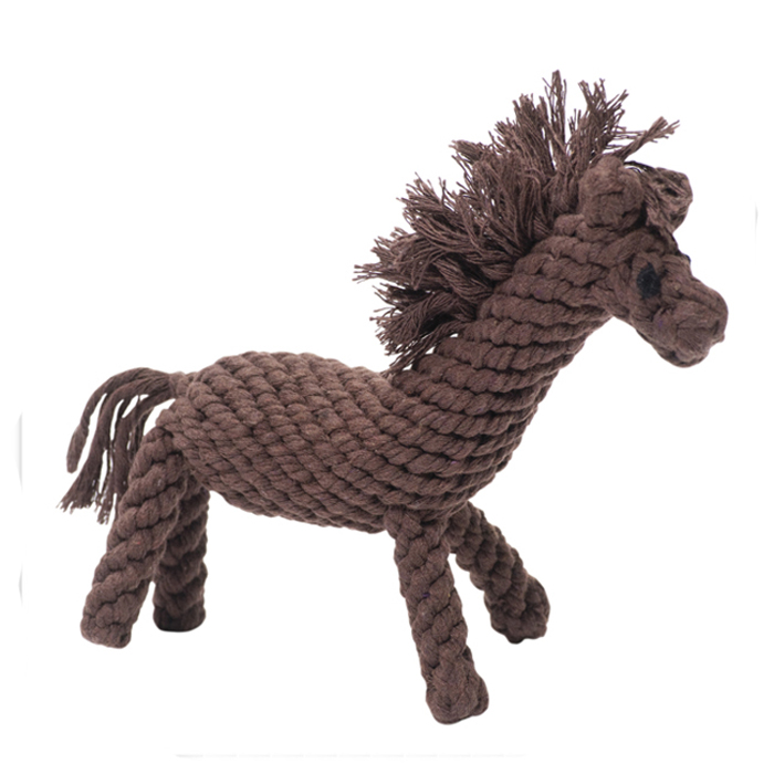 Brown Horse Plush Pet Toys Durable Dog toys - Image 1