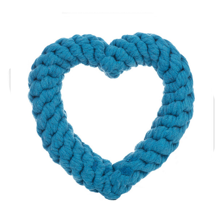 Wholesale Blue Heart Shaped Dog Pet Toy - Image 1