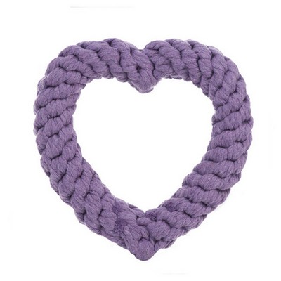 Wholesale Purple Heart Shaped Dog Pet Toy