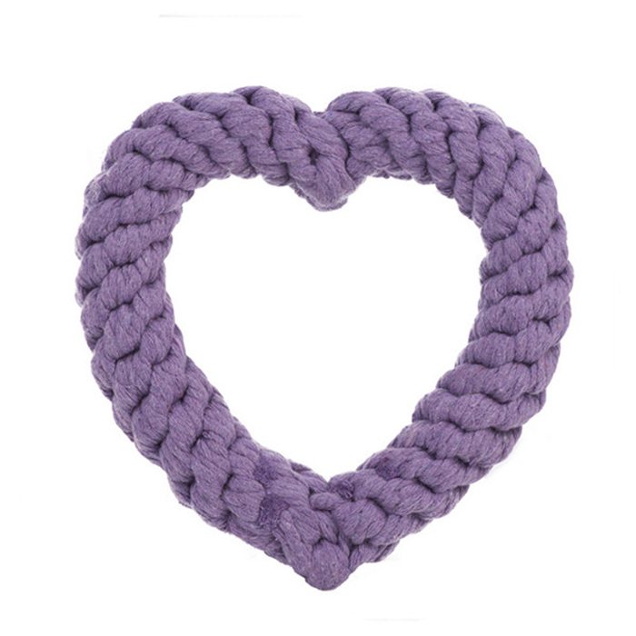 Wholesale Purple Heart Shaped Dog Pet Toy - Image 1
