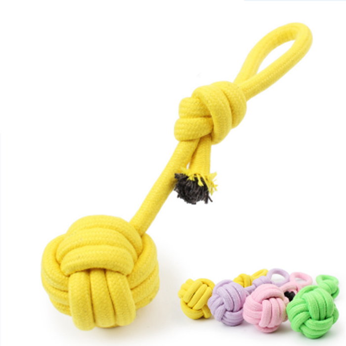 Pet Dog Toy Double Knot Cotton Rope Braided Bone Shape Puppy Chew Toy Cleaning Tooth pet toy sets - Image 1