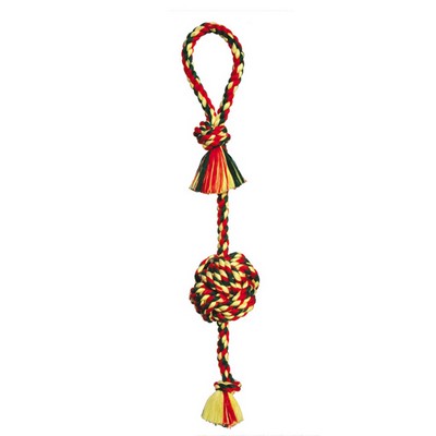 Color Varies Big Knot Rope Monkey Fist Bar Dog Toy Color Varies Big Knot Rope Monkey Fist Bar Dog Toy