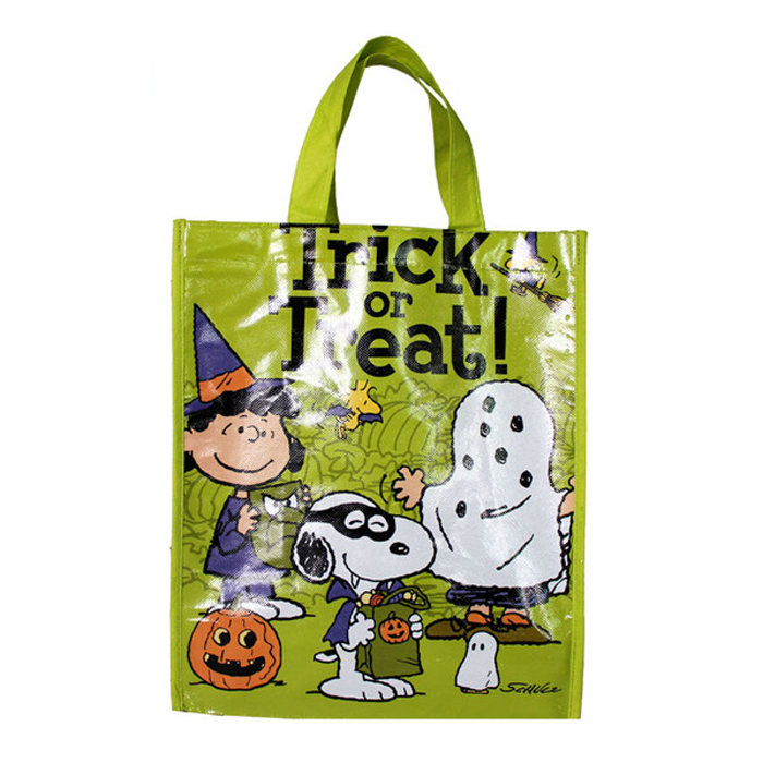 Promo Candy Birthday DIY Craft Custom Logo Black Treat Or Trick Halloween Holiday Non Woven Bag - Image 1